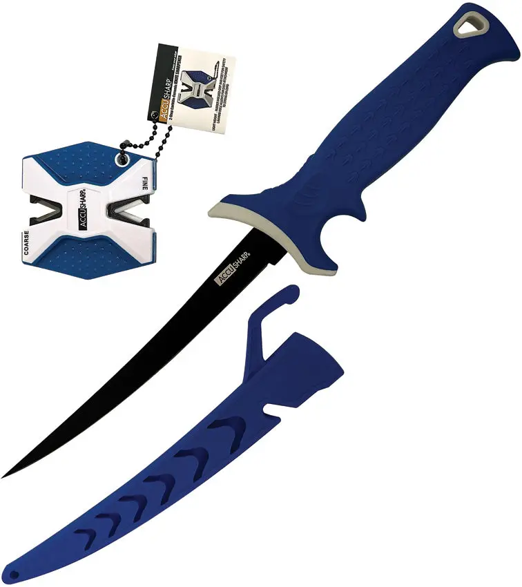 Accusharp Fillet Knife Featuring Onboard Sharpener 736C 1