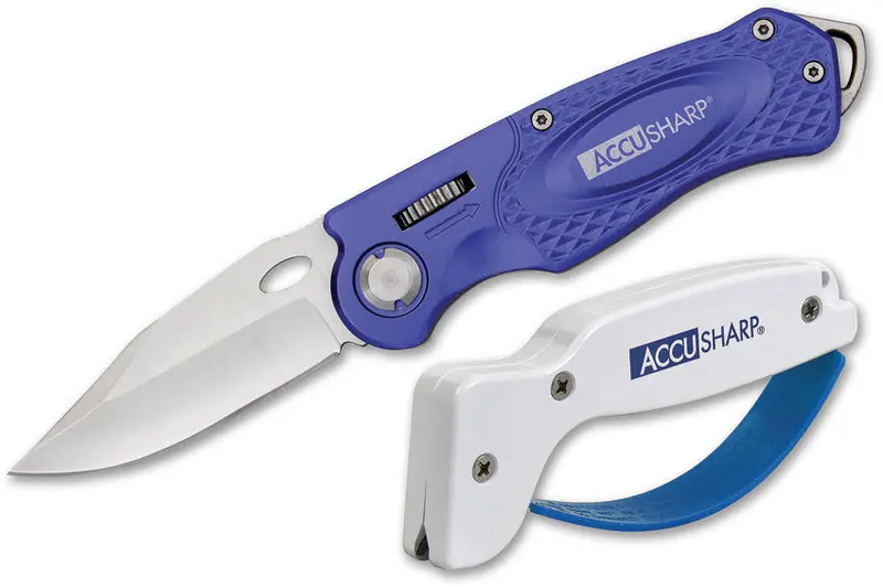 Accusharp Wheel Lock & Knife Sharpener Combo – Model 041C 1