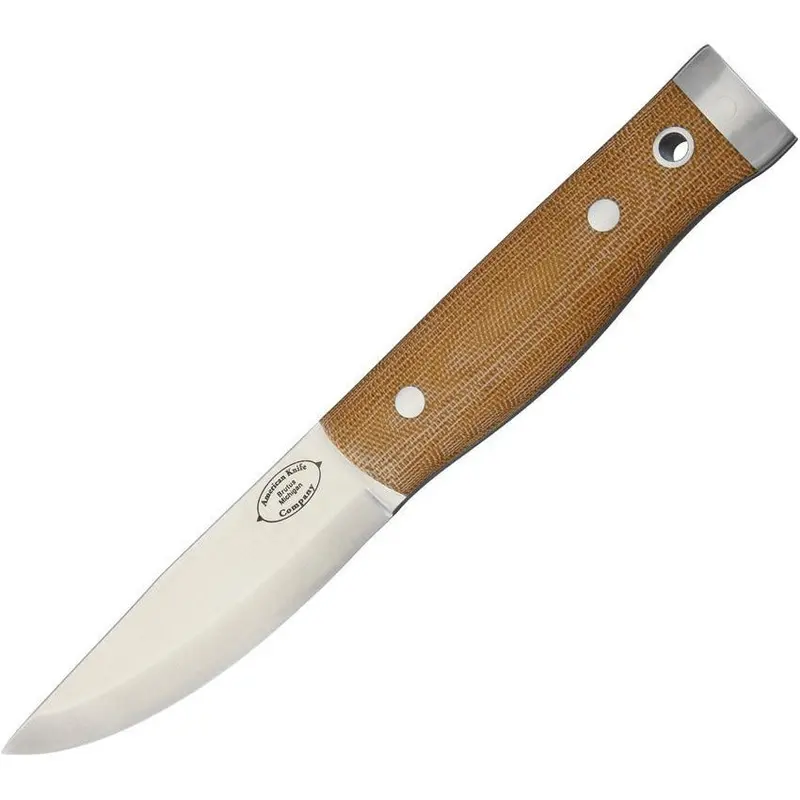 American Knife Company Compact Forest Knife – Natural Canvas Handle (3Jn-Akc5M-Nc) 1