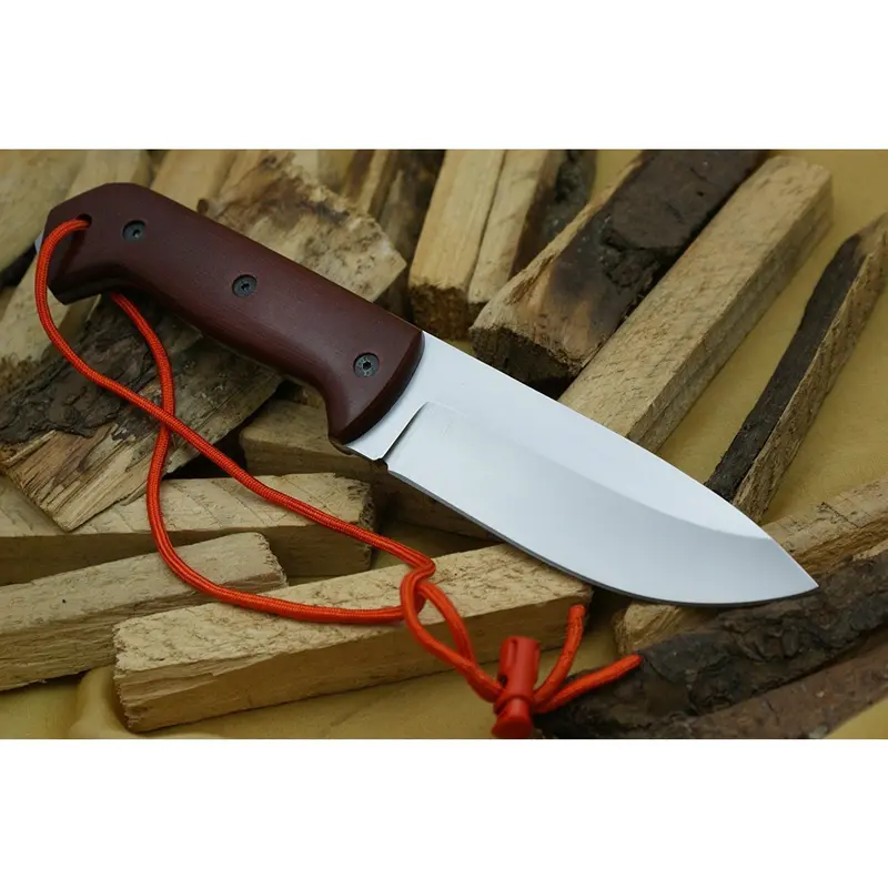 Artisan Hunting Knife With D2 Steel Blade And Leather Sheath 1