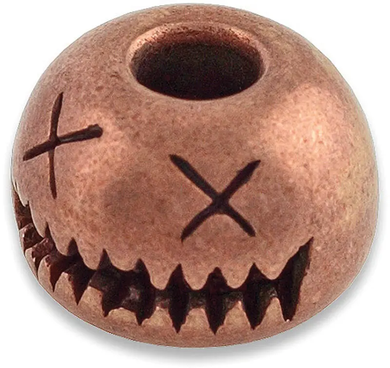 Aucon Smiley Bead – Copper-Tone Artisan-Crafted Accent 1