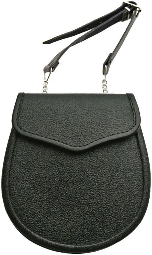 Authentic Black Leather Sporran – 203370 1