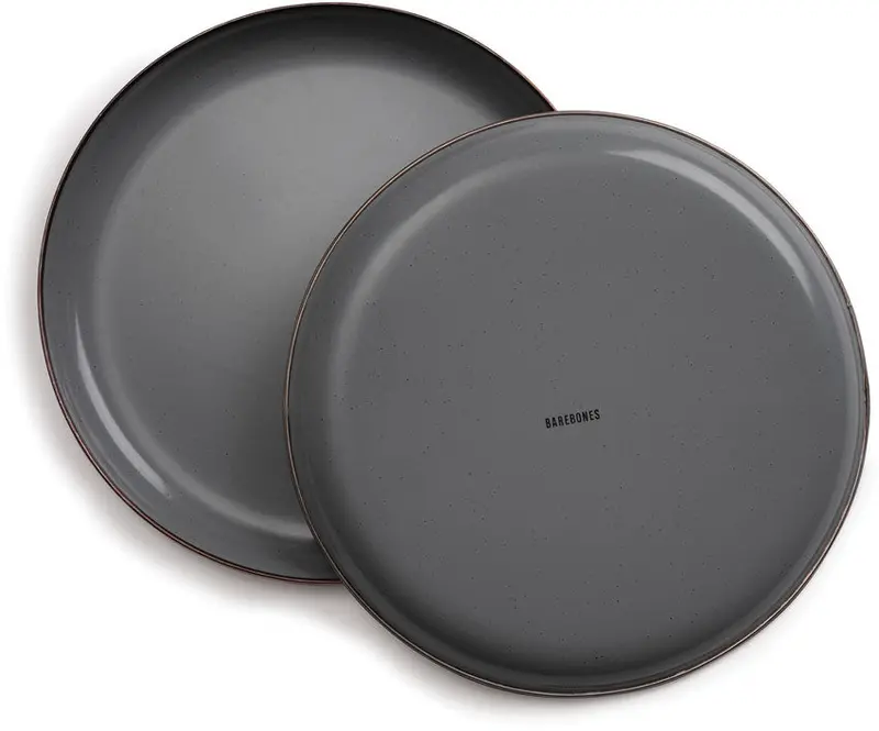 Barebones Living Enamel Plate Set – Rustic Design (Ckw-358) 1