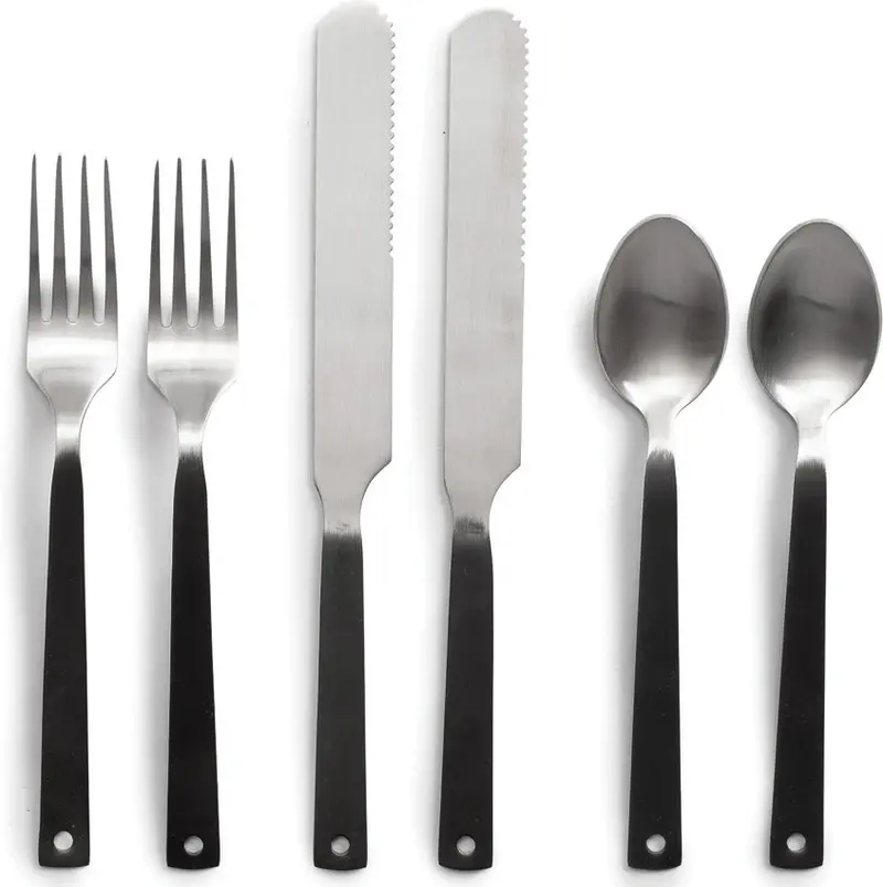 Barebones Living Stainless Steel Flatware Set – 4-Piece 1