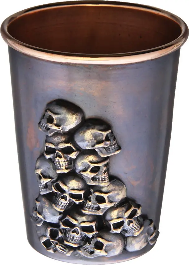 Bastinelli Creations Copper Shot Glass – Double-Sided Engraved Bar Accessory 1