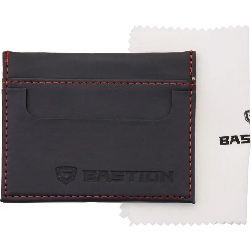 Bastion Slim Pu Leather Minimalist Wallet – Black 1