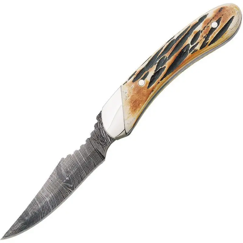 Bear & Son Caper Pocket Knife – India Stag Handle, Classic Design 1