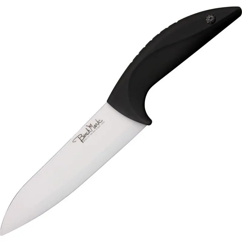 Benchmark Full-Tang Ceramic Chef'S Knife – Black Handle 1