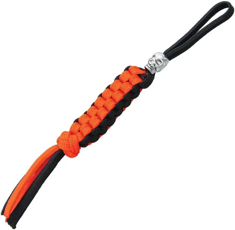 Black And Orange Paracord Lanyard Kysl0109C 1