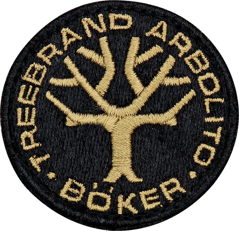 Boker Embroidered Logo Patch – Standard Black (90007) 1