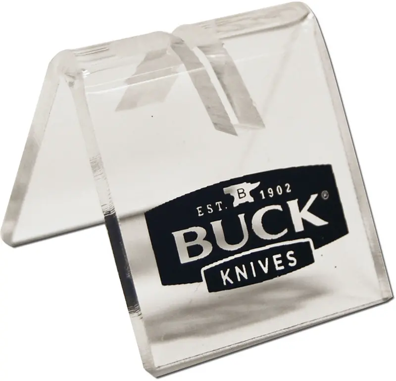 Buck 1-Knife Acrylic Display Stand – Sleek Clear Knife Showcase Base (6399) 1