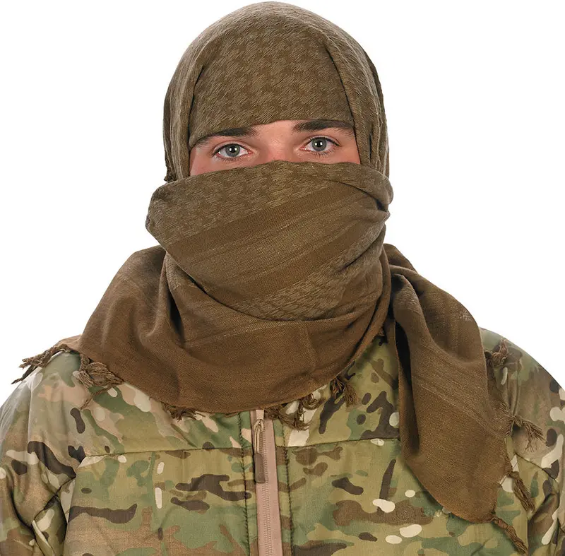 Camcon Coyote Brown Shemagh – Lightweight Outdoor Multitool Scarf 1