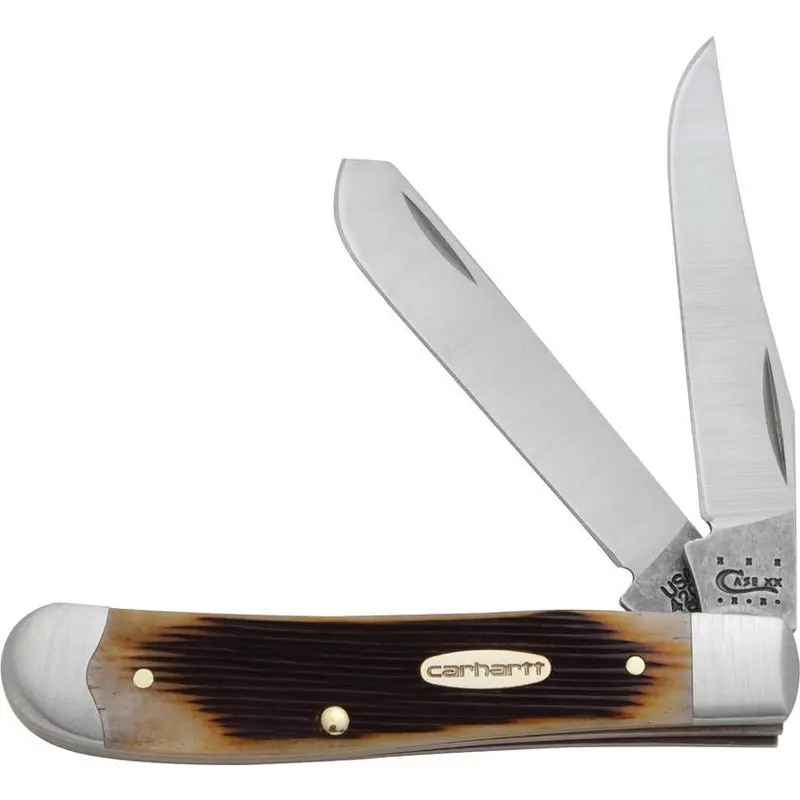 Carhartt X Case Mini Trapper Knife – Compact Dual-Blade Pocket Tool 1