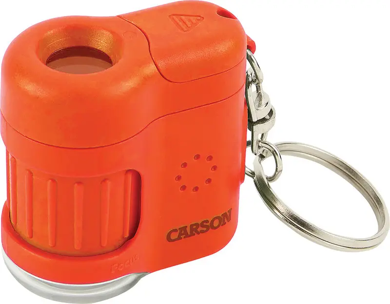 Carson Micromini Pocket Microscope – 280X Magnification, Orange Model Mm-280O 1