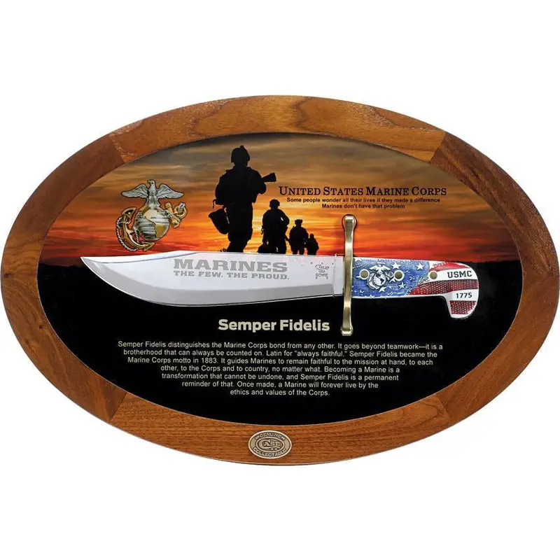 Case Bowie Fixed-Blade Knife – Usmc Stainless Steel (Model 13175) 1