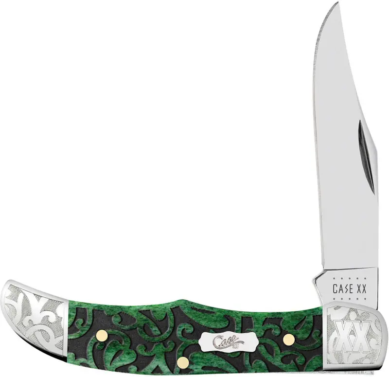 Case Pocket Hunter Knife – Heartleaf Bermuda Grass Handle, Field-Ready Fixed Blade 1