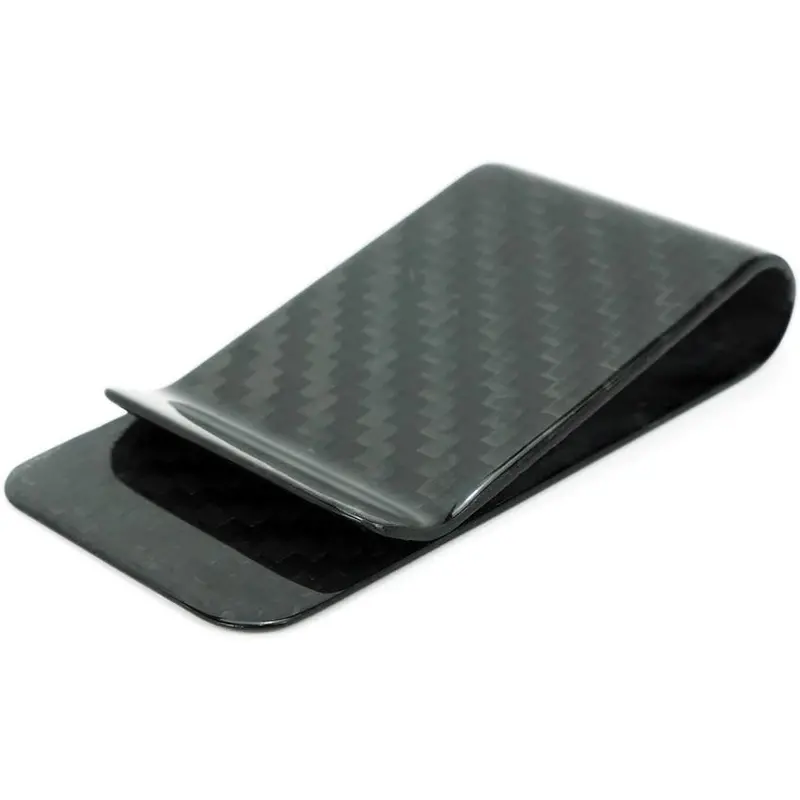 Cfmnclp-Glss Bastion Carbon Fiber Money Clip With Glass Finish 1