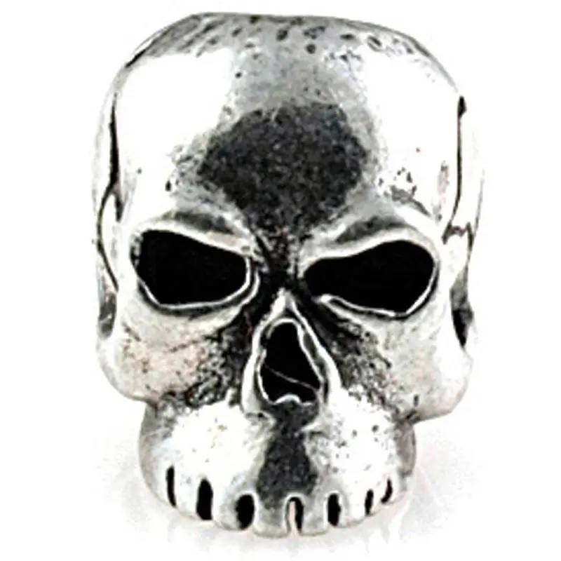 Cp Classic Skull Bead – Schmuckatelli Timeless Gothic Pewter Charm 1