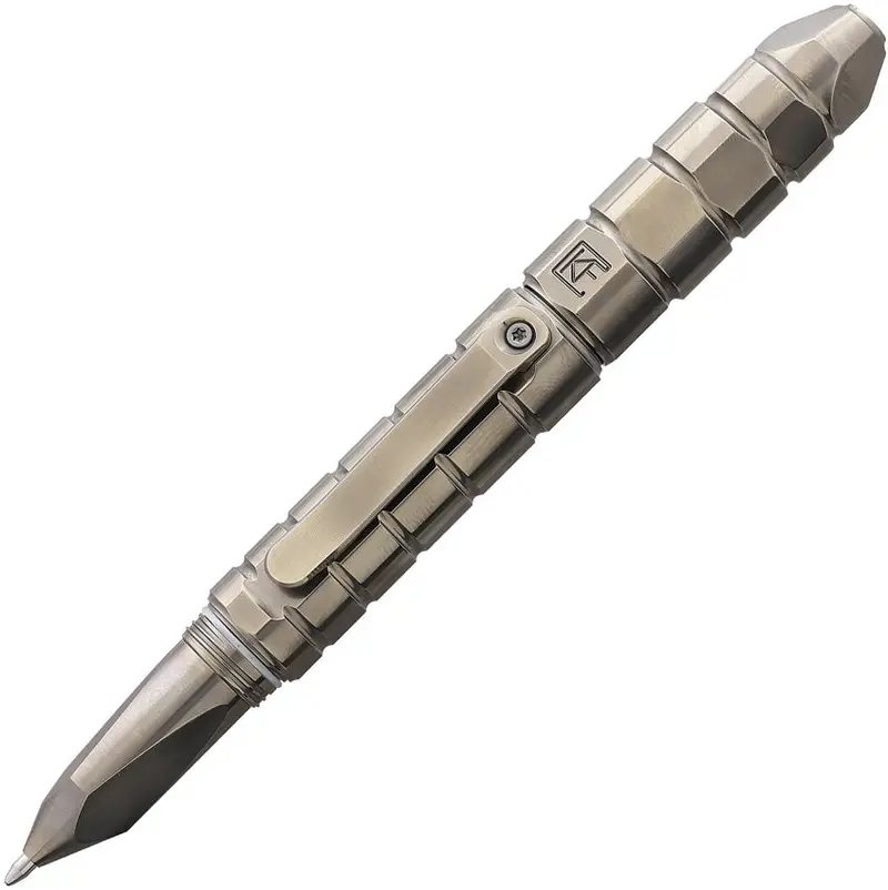 Custom Knife Factory Bulavva Titanium Barrel Pen Ckf046 1