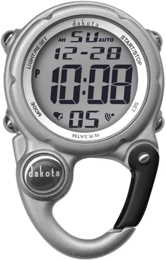 Dakota Digi Cute Clip Watch – Silver Digital Display With Fun Mini Form Factor 1