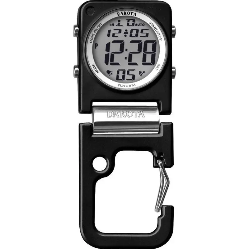 Dakota Digiclip Square Digital Watch – Matte Black 30881 1