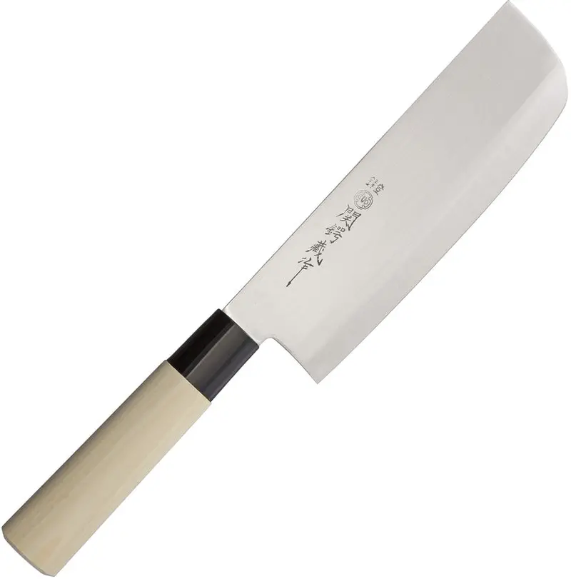 Due Cigni Nakiri Chef Knife – Maple Wood Handle, 17.5 Cm Blade 1