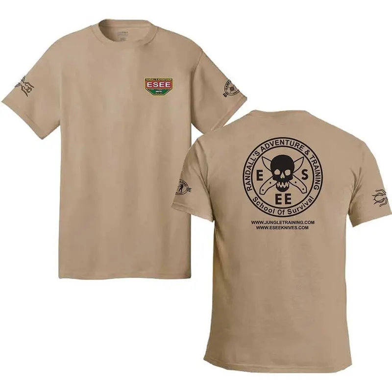 Esee Brown Tactical T-Shirt – Xl Survival-Themed Apparel 1