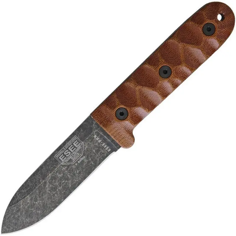 Esee Camp Lore Pr-4 Fixed Blade – Black Oxide Finish, Full-Tang Design 1