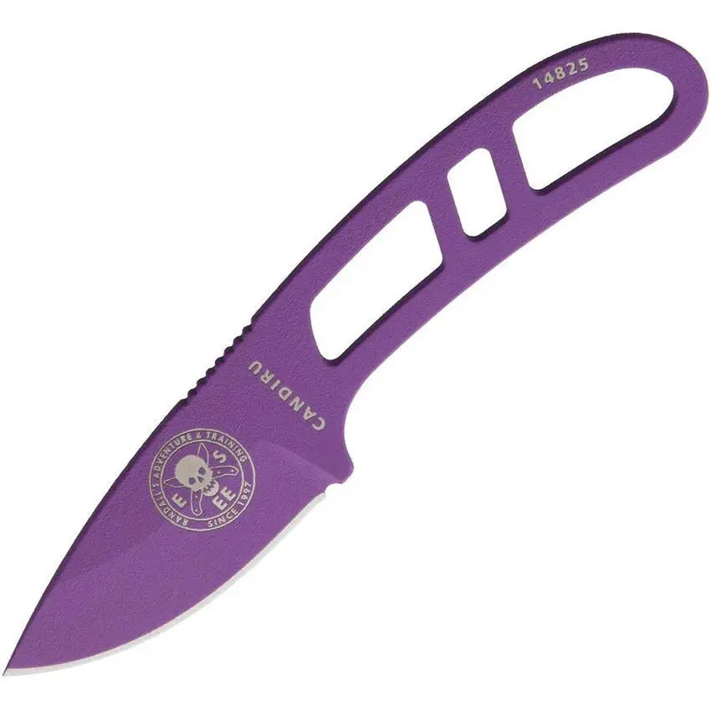 Esee Candiru Fixed-Blade Knife – Purple & Black Handle 1