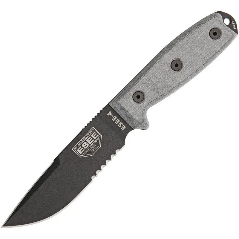 Esee Model 4 Carbon Steel Knife – Serrated Edge 1