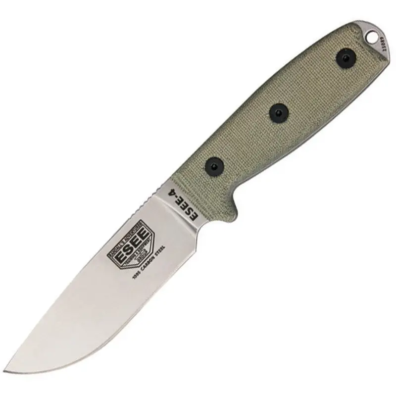 Esee Model 4 Fixed Blade – Plain Edge, Utility Configuration 1