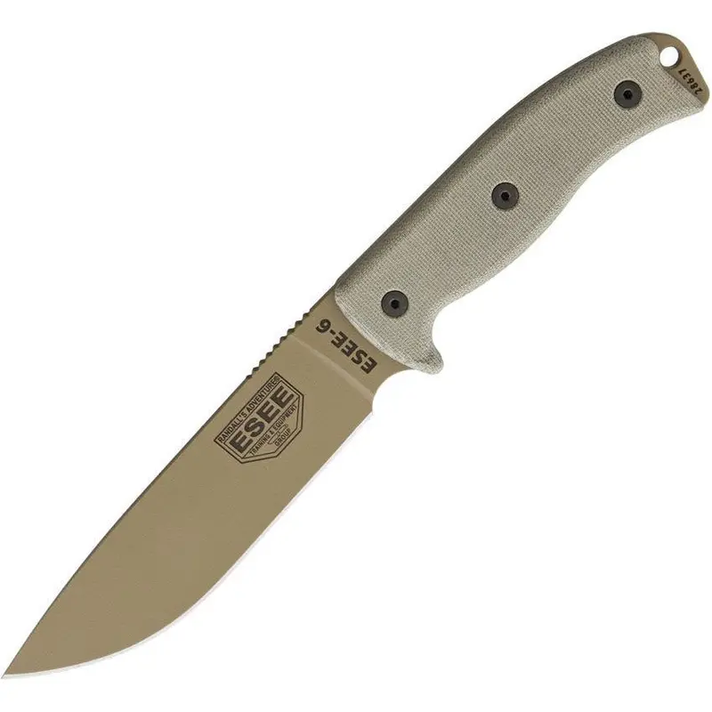 Esee Model 6 Tactical Knife In Dark Earth Finish – Rugged Field Ready 1