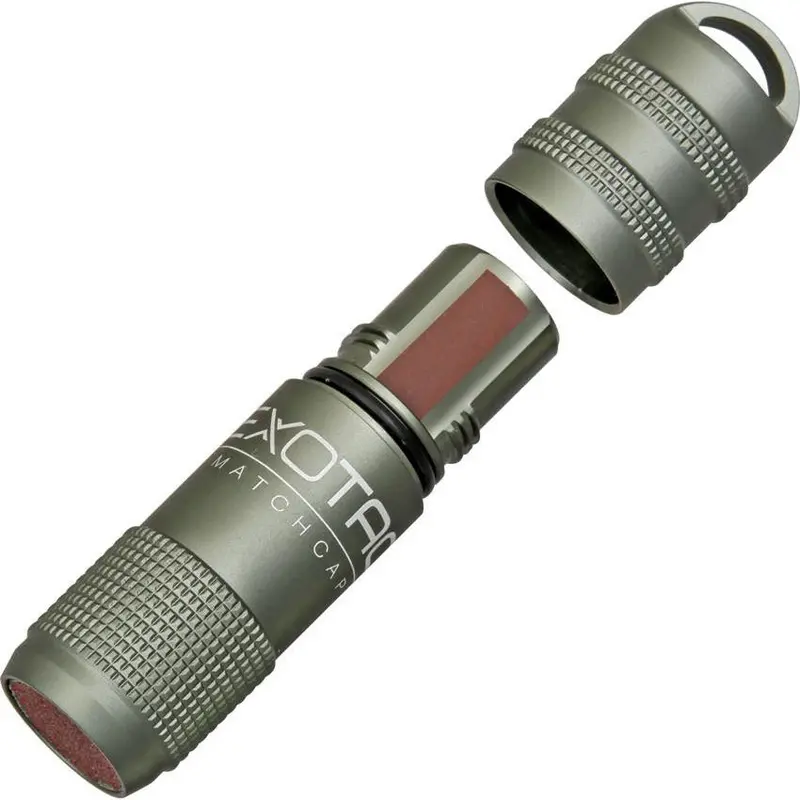 Exotac Matchcap Fire Starter – Gunmetal Gray 1