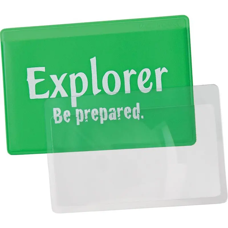 Explorer Credit Card Magnifier – Portable 3X Folding Lens For On-The-Go Clarity 1