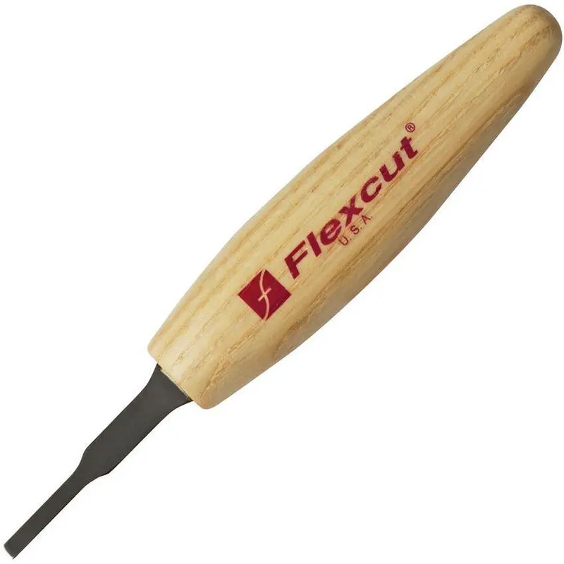 Flexcut 1/8-Inch Micro Chisel – Miniature Flat-Edge Detailing Tool, Model Mt12 1