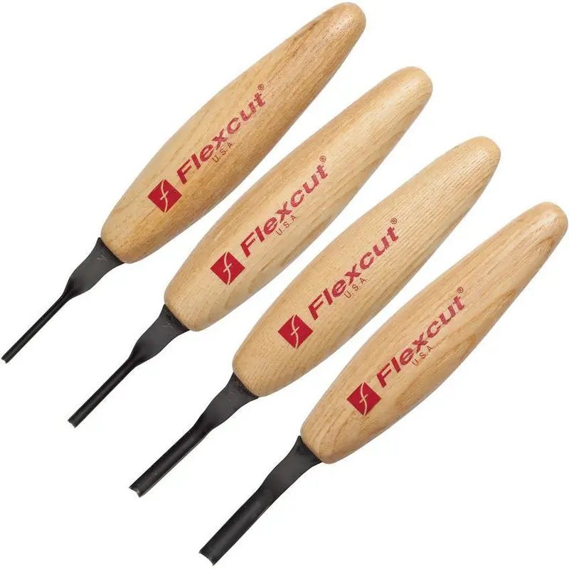 Flexcut Deep U-Gouge Micro Carving Tool Set (Mt500) 1