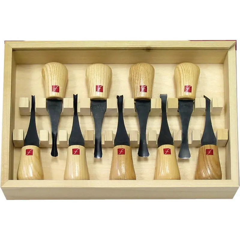 Flexcut Deluxe Palm Carving Set – 5-Piece Premium Ergonomic Woodcarving Kit 1