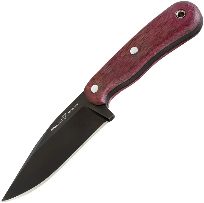 Flexcut Hawthorne Seeker Pocket Knife – Purpleheart Wood Handle, Ergonomic Design (Ftkfb4B) 1