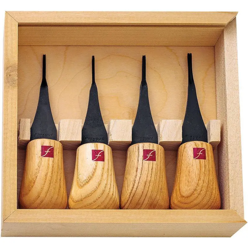 Flexcut Micro-Palm Carving Set – 4-Piece Miniature Tools For Delicate Work 1