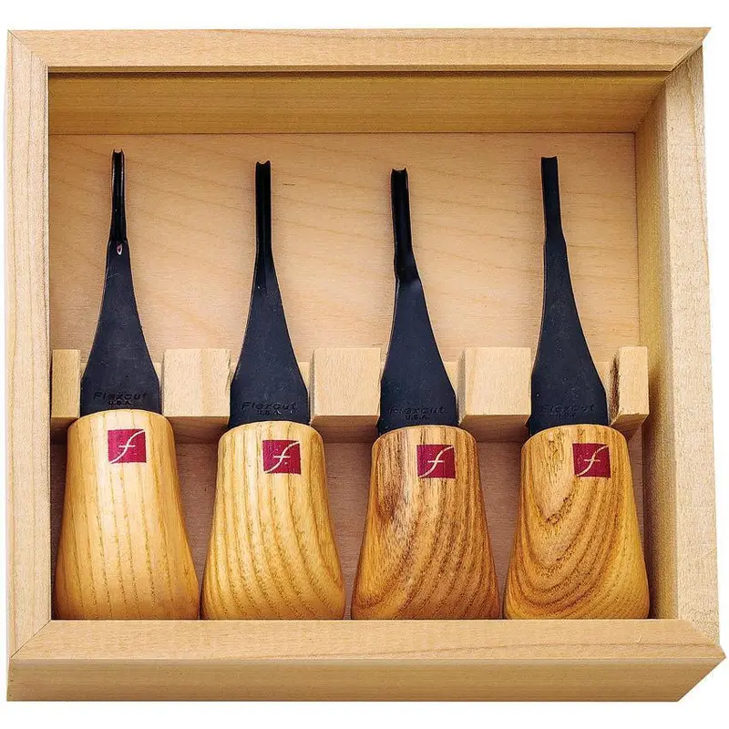 Flexcut Mini-Palm Carving Set – 4-Piece Compact Handheld Tools For Detailed Projects 1