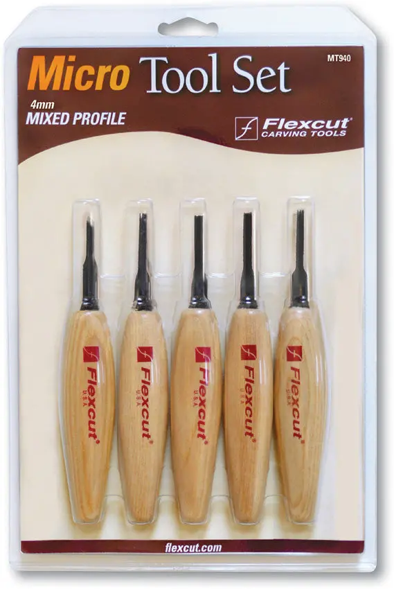 Flexcut Mixed-Profile Micro Carving Tool Set For Intricate Work (Mt940) 1
