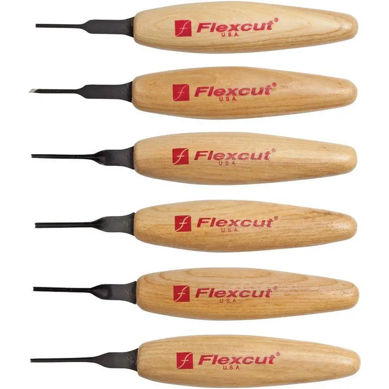 Flexcut Mixed-Profile Micro Carving Tools – 10-Piece Precision Detailing Set 1