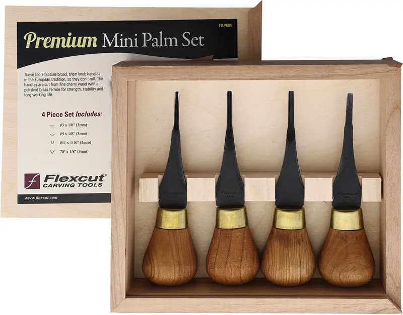 Flexcut Premium Mini-Palm Carving Set – Compact 4-Tool Kit For Detailed Work 1