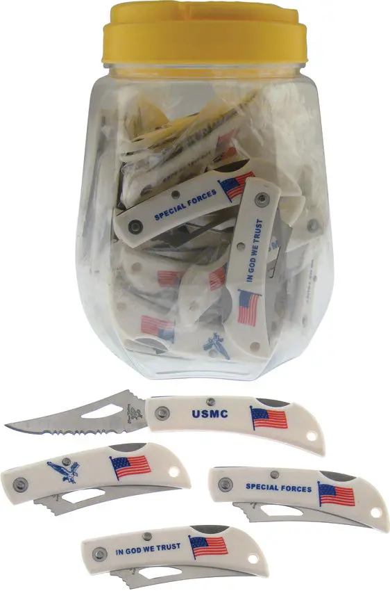 Frost Cutlery 36-Piece Jar Set Featuring American Flag Design – Jar36Am 1