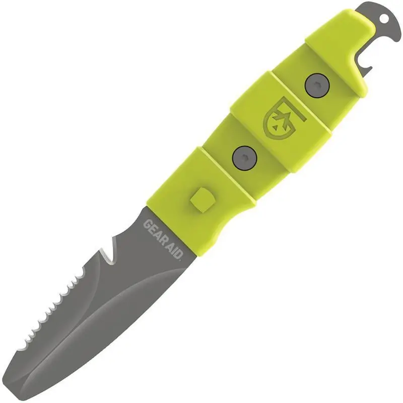 Gear Aid Akua Paddle & Dive Knife – Green Anodized Blade 1