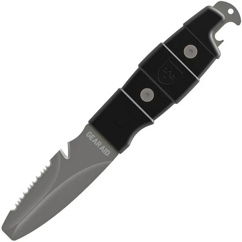 Gear Aid Akua Tactical Dive Knife – Matte Black Finish 1