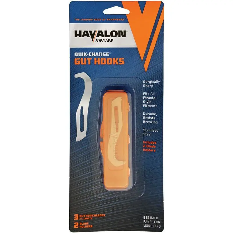 Havalon Ghc-3 Gut Hook Blade Refill Pack With Holder 1