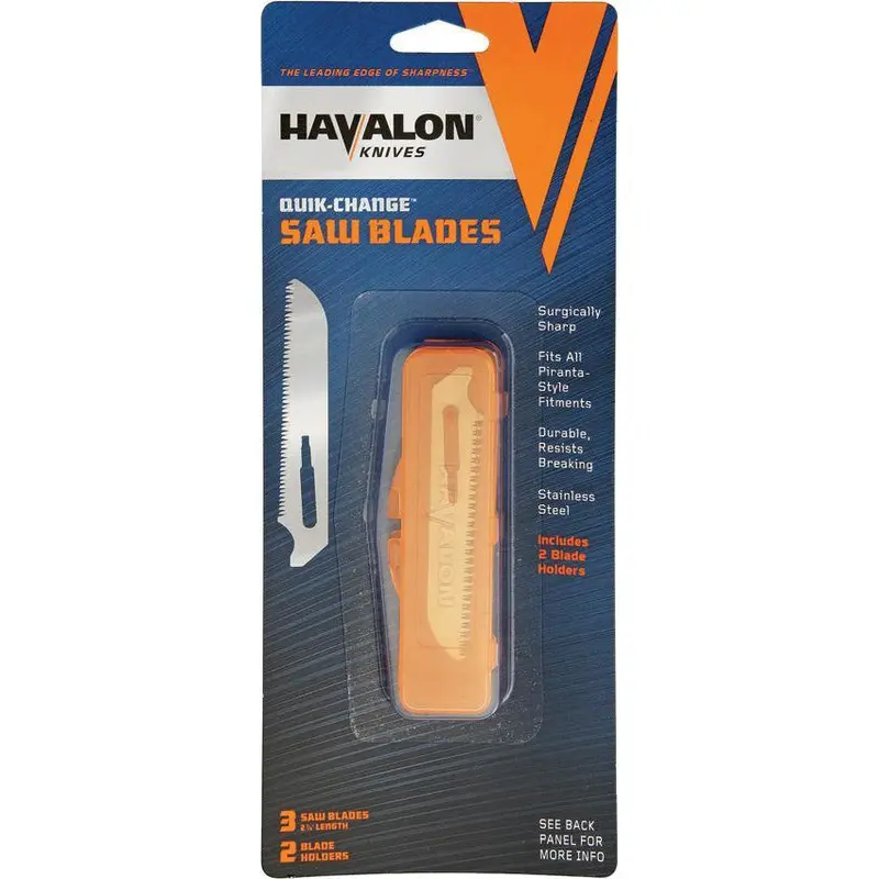 Havalon Piranta Saw Blade Set – 3-Pack With Storage Holder 1