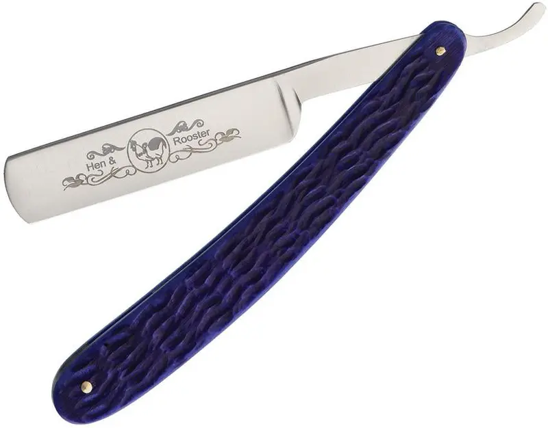 Hen & Rooster Blue Pick Bone Straight Razor – 401-Blpb 1