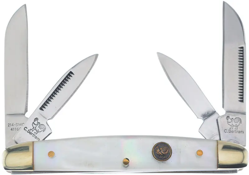 Hen & Rooster Congress Knife – Slim Mother-Of-Pearl Handle (214-Smop) 1